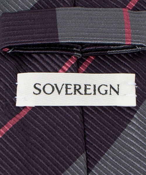 SOVEREIGN（ソブリン）の「＜SOVEREIGN＞マルチストライプ ネクタイ（ネクタイ・メンズ・ライトブルー/ブラック/ネイビー/オレンジ・FREE）」の8枚目の写真