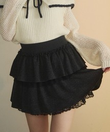 TITTY&CO. | レースフリルスウェットスカート(スカート)