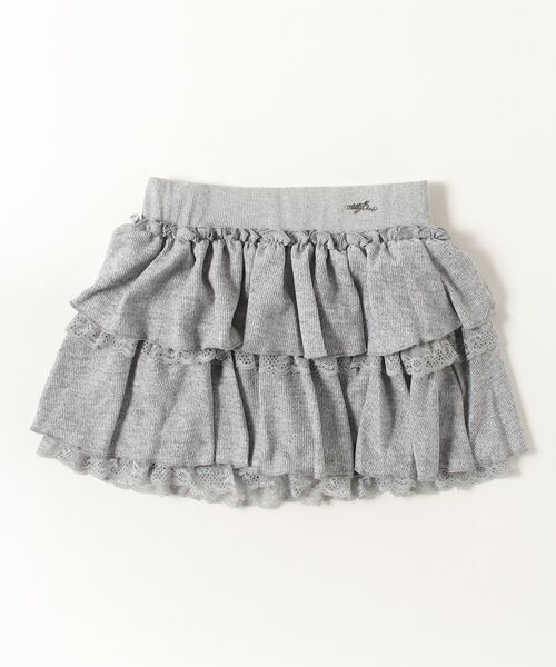 TITTY&CO.（ティティーアンドコー）の「レースフリルスウェットスカート（スカート・レディース・ブラウン/アイボリー/チャコールグレー/グレー・ﾌﾘ-/FREE）」の14枚目の写真