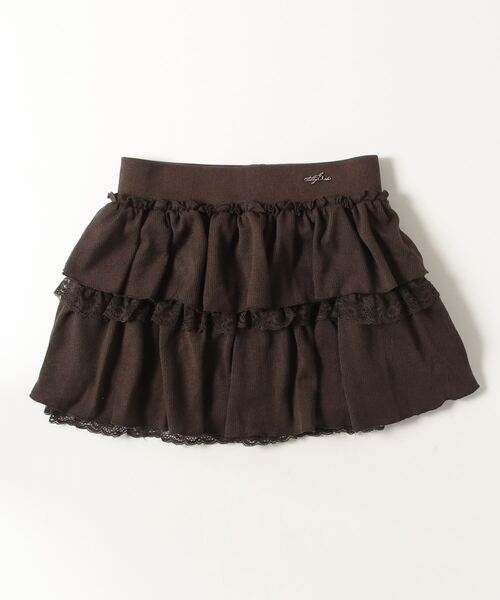 TITTY&CO.（ティティーアンドコー）の「レースフリルスウェットスカート（スカート・レディース・ブラウン/アイボリー/チャコールグレー/グレー・ﾌﾘ-/FREE）」の17枚目の写真