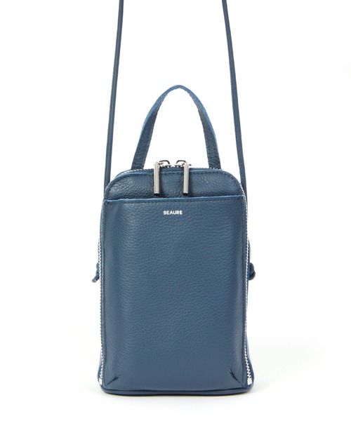 Beau're(ヴュレ)の「BEAURE New ブガッティ型 2Way ミニ ショルダー Bag(ショルダーバッグ・レディース・ネイビー/ブラウン/アイボリー/ブラック/シルバー・FREE)」の18枚目の写真