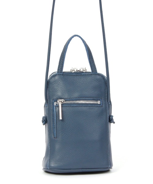 Beau're(ヴュレ)の「BEAURE New ブガッティ型 2Way ミニ ショルダー Bag(ショルダーバッグ・レディース・ネイビー/ブラウン/アイボリー/ブラック/シルバー・FREE)」の20枚目の写真
