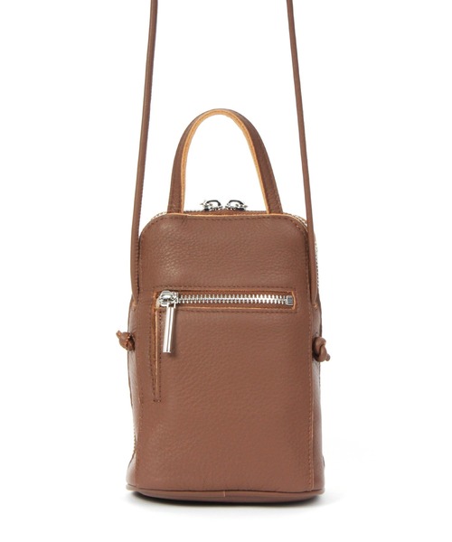 Beau're(ヴュレ)の「BEAURE New ブガッティ型 2Way ミニ ショルダー Bag(ショルダーバッグ・レディース・ネイビー/ブラウン/アイボリー/ブラック/シルバー・FREE)」の7枚目の写真