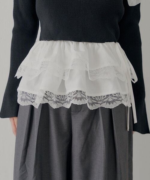 Chicoラインストーン ルーズスラックスパンツ グレー SNSで話題・高身長/低身長サイズあり】ラインストーン ルーズ