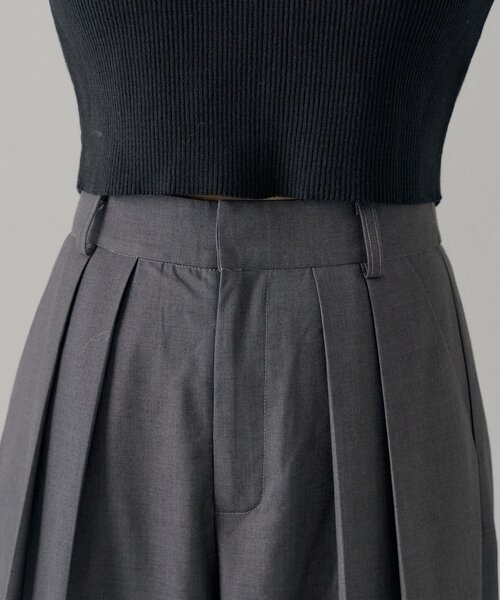 Chico（チコ）の「【SALON by Chico】取り外しフリルルーズスラックスパンツ（その他パンツ・レディース・グレー/グレー系その他2/ブラック/ブラウン系その他2/ブラック系その他2/グレー系その他3/ブルー系その他3・FREE/SMALL）」の16枚目の写真