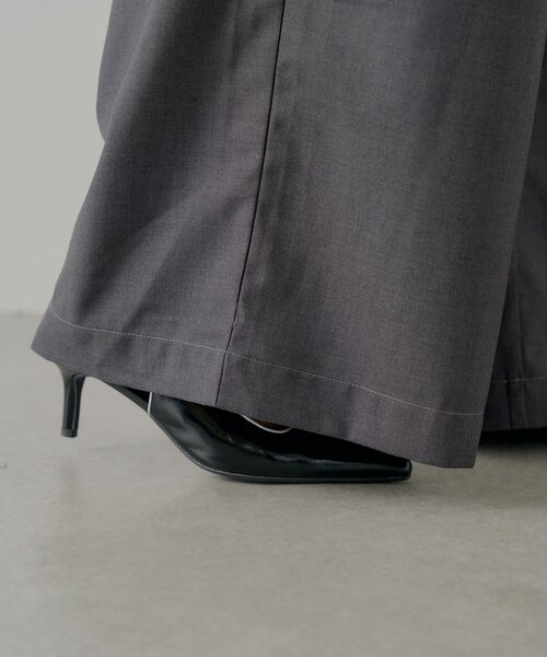 Chico（チコ）の「【SALON by Chico】取り外しフリルルーズスラックスパンツ（その他パンツ・レディース・グレー/グレー系その他2/ブラック/ブラウン系その他2/ブラック系その他2/グレー系その他3/ブルー系その他3・FREE/SMALL）」の13枚目の写真