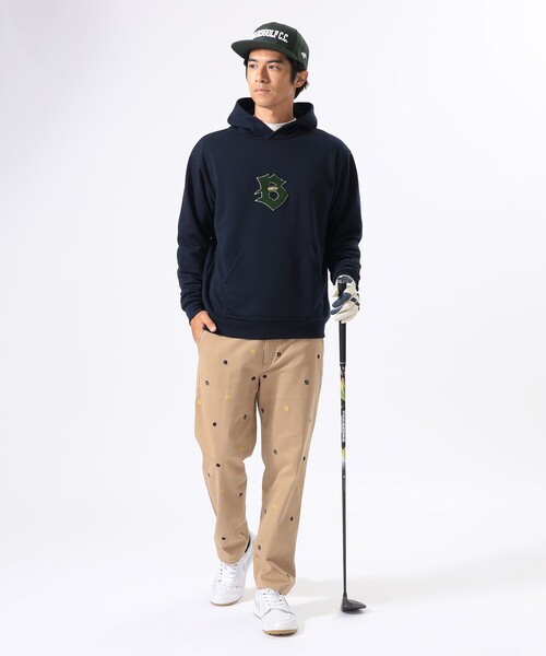 セール】〈MEN〉ORANGE LABEL / Bロゴワッペン 裏毛 パーカー（吸水速