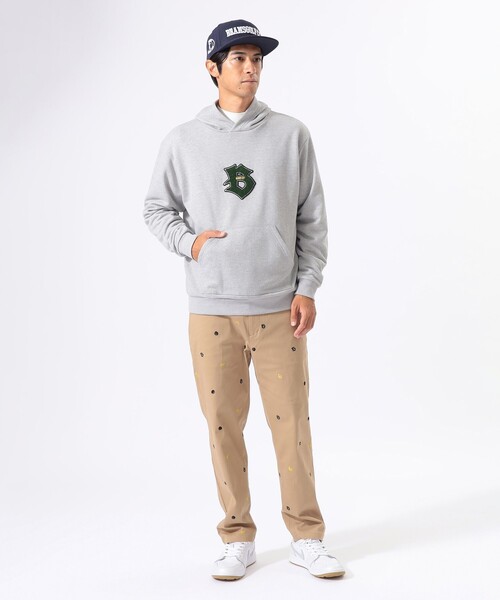 セール】〈MEN〉ORANGE LABEL / Bロゴワッペン 裏毛 パーカー（吸水速