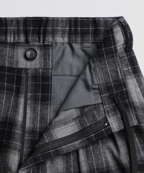 BALLAST ARK（バラストアーク）の「BALLAST ARK / バラストアーク：Cotton Flannel Check Easy Pants：BA12-PT01[AST]（その他パンツ・メンズ・ブラウン/ブラック・M/L）」の6枚目の写真