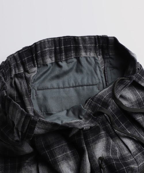 BALLAST ARK（バラストアーク）の「BALLAST ARK / バラストアーク：Cotton Flannel Check Easy Pants：BA12-PT01[AST]（その他パンツ・メンズ・ブラウン/ブラック・M/L）」の7枚目の写真