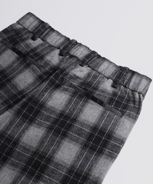 BALLAST ARK（バラストアーク）の「BALLAST ARK / バラストアーク：Cotton Flannel Check Easy Pants：BA12-PT01[AST]（その他パンツ・メンズ・ブラウン/ブラック・M/L）」の8枚目の写真