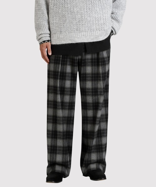 BALLAST ARK（バラストアーク）の「BALLAST ARK / バラストアーク：Cotton Flannel Check Easy Pants：BA12-PT01[AST]（その他パンツ・メンズ・ブラウン/ブラック・M/L）」の11枚目の写真