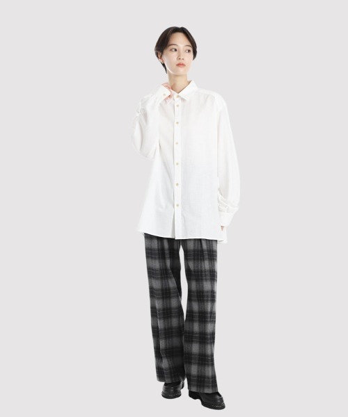 BALLAST ARK（バラストアーク）の「BALLAST ARK / バラストアーク：Cotton Flannel Check Easy Pants：BA12-PT01[AST]（その他パンツ・メンズ・ブラウン/ブラック・M/L）」の16枚目の写真