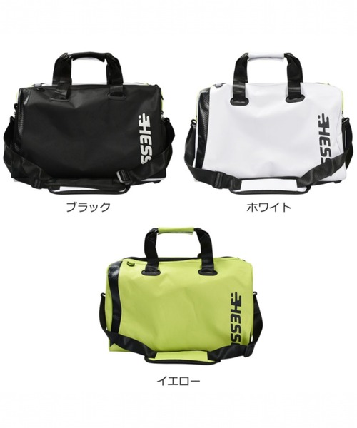 COMON GOLF(コモンゴルフ)の「シューズ収納 & 汚れものスペース付き 2WAYゴルフボストンバッグ(ボストンバッグ・メンズ・ブラック/ホワイト/イエロー・FREE)」の16枚目の写真