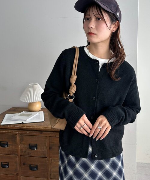 セール】【WEB限定】クルーネックニットカーディガン（カーディガン