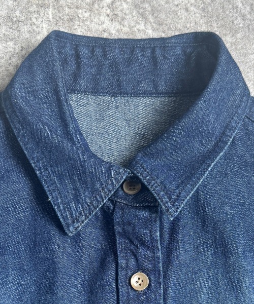 Emma（SELECT LEVERY）（エマ セレクトリベリー）の「デニムシャツワンピース（シャツワンピース・レディース・ブルー/ネイビー・MEDIUM/LARGE）」の16枚目の写真