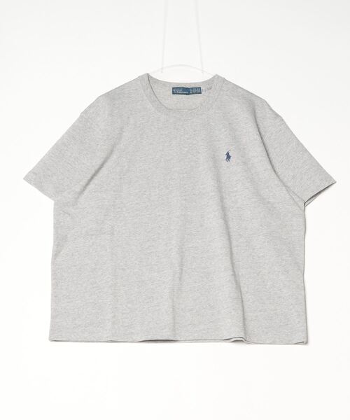 POLO RALPH LAUREN(ポロ ラルフ ローレン)の「コットン ジャージー クルーネック Tシャツ(Tシャツ/カットソー・レディース・グレー系・L/M/S/XL/XS)」の3枚目の写真