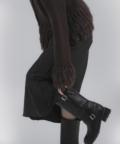 SENSE OF PLACE by URBAN RESEARCH（センスオブプレイスバイアーバンリサーチ）の「エンジニアブーツ（ブーツ・レディース・ブラック/ライトベージュ・SMALL/LARGE/MEDIUM）」の3枚目の写真