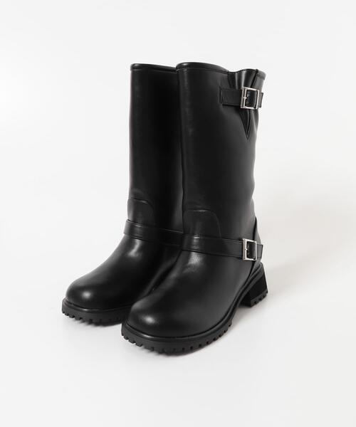 SENSE OF PLACE by URBAN RESEARCH（センスオブプレイスバイアーバンリサーチ）の「エンジニアブーツ（ブーツ・レディース・ブラック/ライトベージュ・SMALL/LARGE/MEDIUM）」の15枚目の写真