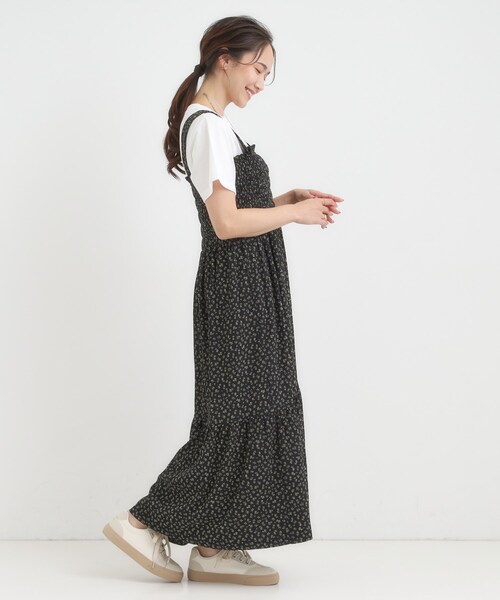 Cutie Blonde(キューティーブロンド)の「【2WAY】肩紐が取り外しできる シャーリングワンピース(ワンピース・レディース・ブラック系6/ブラック・00)」の11枚目の写真