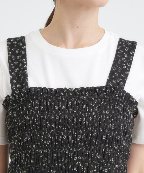 Cutie Blonde(キューティーブロンド)の「【2WAY】肩紐が取り外しできる シャーリングワンピース(ワンピース・レディース・ブラック系6/ブラック・00)」の20枚目の写真