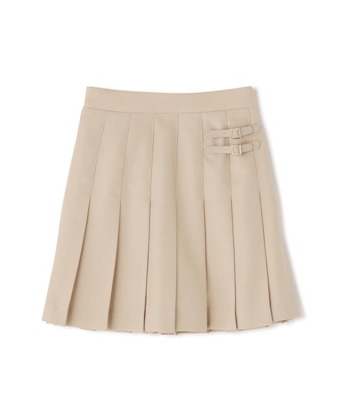 JILL by JILL STUART（ジルバイジルスチュアート）の「◇ サイドベルトプリーツミニスカート（スカート・レディース・ブラウン/ベージュ/ベージュ系その他・SMALL/MEDIUM）」の3枚目の写真