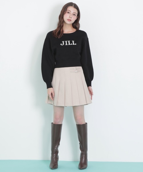 JILL by JILL STUART（ジルバイジルスチュアート）の「◇ サイドベルトプリーツミニスカート（スカート・レディース・ブラウン/ベージュ/ベージュ系その他・SMALL/MEDIUM）」の4枚目の写真