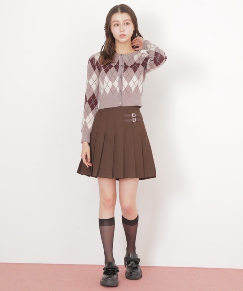 JILL by JILL STUART（ジルバイジルスチュアート）の「◇ サイドベルトプリーツミニスカート（スカート・レディース・ブラウン/ベージュ/ベージュ系その他・SMALL/MEDIUM）」の8枚目の写真