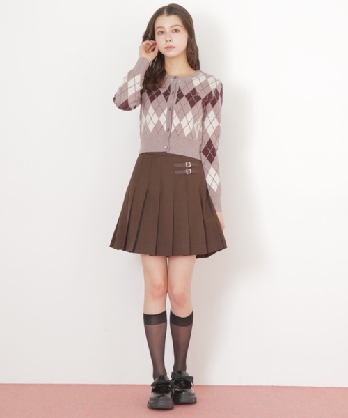 JILL by JILL STUART（ジルバイジルスチュアート）の「◇ サイドベルトプリーツミニスカート（スカート・レディース・ブラウン/ベージュ/ベージュ系その他・SMALL/MEDIUM）」の9枚目の写真