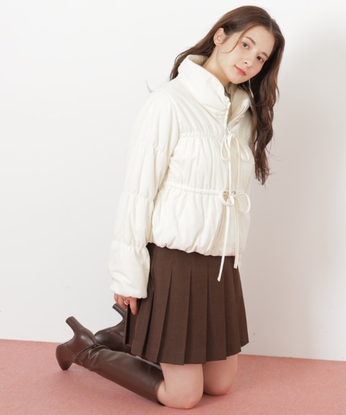 JILL by JILL STUART（ジルバイジルスチュアート）の「◇ サイドベルトプリーツミニスカート（スカート・レディース・ブラウン/ベージュ/ベージュ系その他・SMALL/MEDIUM）」の11枚目の写真