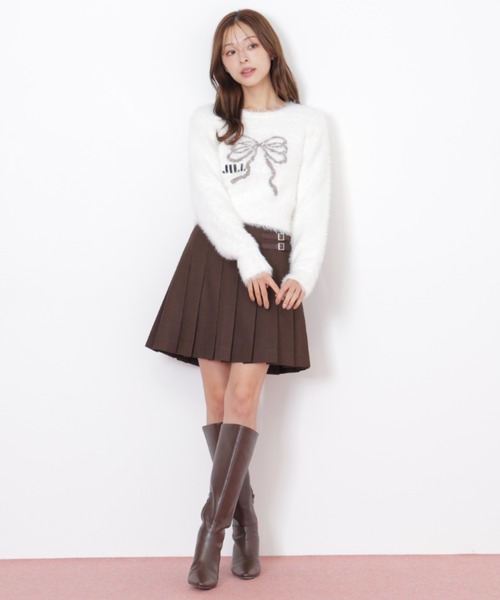 JILL by JILL STUART（ジルバイジルスチュアート）の「◇ サイドベルトプリーツミニスカート（スカート・レディース・ブラウン/ベージュ/ベージュ系その他・SMALL/MEDIUM）」の20枚目の写真