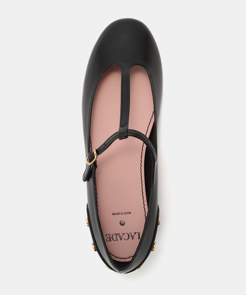 Spick & Span(スピックアンドスパン)の「《高輪店+WEB限定》LACADE / ラカド TOMOYO T STRAP BALLET(バレエシューズ・レディース・ブラック/レッド・38/37/39)」の7枚目の写真