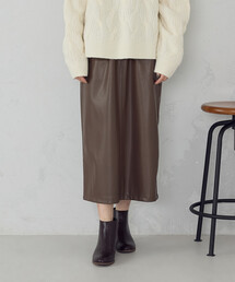 COMME CA ISM | 合成皮革 スカート / セットアップ対応(スカート)