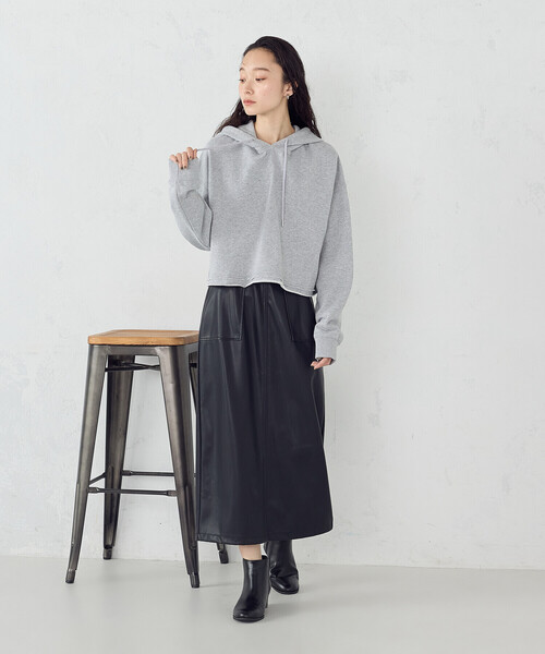 COMME CA ISM（コムサイズム）の「合成皮革 スカート / セットアップ対応（スカート・レディース・ブラウン/ブラック・MEDIUM/LARGE）」の15枚目の写真
