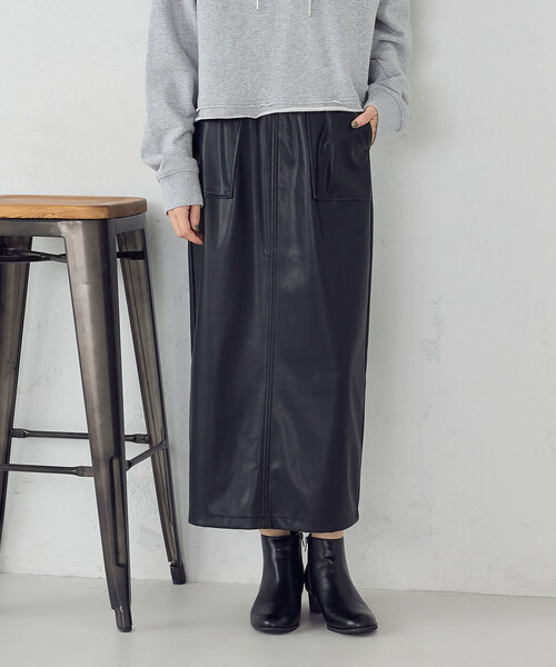 COMME CA ISM（コムサイズム）の「合成皮革 スカート / セットアップ対応（スカート・レディース・ブラウン/ブラック・MEDIUM/LARGE）」の20枚目の写真