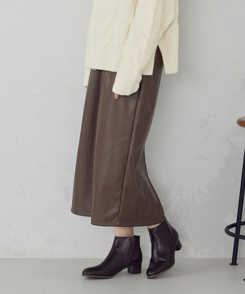 COMME CA ISM（コムサイズム）の「合成皮革 スカート / セットアップ対応（スカート・レディース・ブラウン/ブラック・MEDIUM/LARGE）」の22枚目の写真