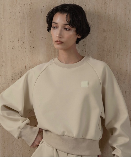 lawgy（ラウジー）の「lawgy original logo patch sweat / ラウジーオリジナルロゴパッチスウェット（スウェット・レディース・ヘザーグレー/アイボリー/ブラウン・FREE）」の2枚目の写真