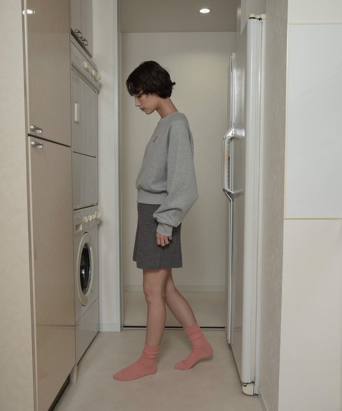 lawgy（ラウジー）の「lawgy original logo patch sweat / ラウジーオリジナルロゴパッチスウェット（スウェット・レディース・ヘザーグレー/アイボリー/ブラウン・FREE）」の11枚目の写真