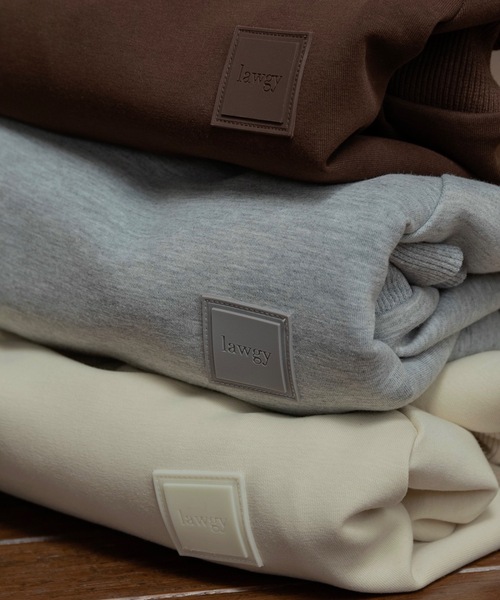 lawgy（ラウジー）の「lawgy original logo patch sweat / ラウジーオリジナルロゴパッチスウェット（スウェット・レディース・ヘザーグレー/アイボリー/ブラウン・FREE）」の9枚目の写真