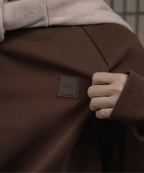 lawgy（ラウジー）の「lawgy original logo patch sweat / ラウジーオリジナルロゴパッチスウェット（スウェット・レディース・ヘザーグレー/アイボリー/ブラウン・FREE）」の19枚目の写真