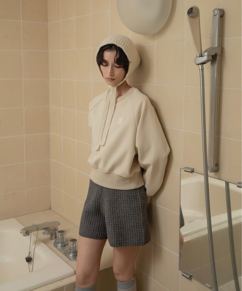 lawgy（ラウジー）の「lawgy original logo patch sweat / ラウジーオリジナルロゴパッチスウェット（スウェット・レディース・ヘザーグレー/アイボリー/ブラウン・FREE）」の12枚目の写真