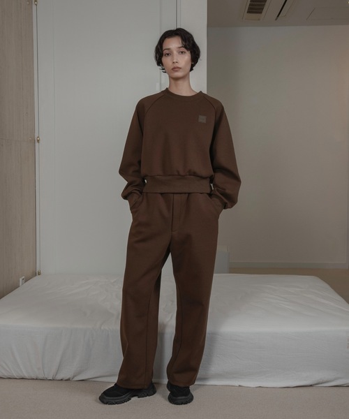 lawgy（ラウジー）の「lawgy original logo patch sweat / ラウジーオリジナルロゴパッチスウェット（スウェット・レディース・ヘザーグレー/アイボリー/ブラウン・FREE）」の4枚目の写真