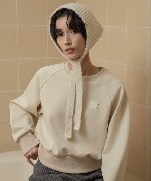 lawgy（ラウジー）の「lawgy original logo patch sweat / ラウジーオリジナルロゴパッチスウェット（スウェット・レディース・ヘザーグレー/アイボリー/ブラウン・FREE）」の22枚目の写真