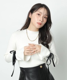 新品未使用タグ付き アプワイザーリッシェ 前後2WAYふわふわベスト 白 前後2WAYふわふわベスト | ニット | Apuweiser-riche