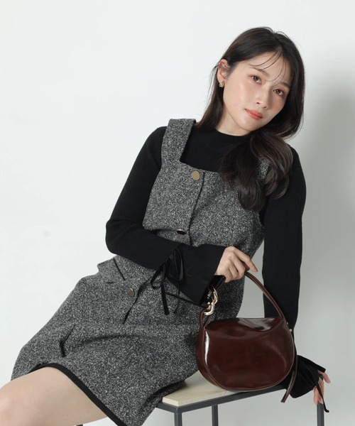 袖リボンフレアスリーブニット（ニット/セーター）｜Apuweiser-riche