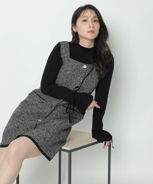 袖リボンフレアスリーブニット（ニット/セーター）｜Apuweiser-riche