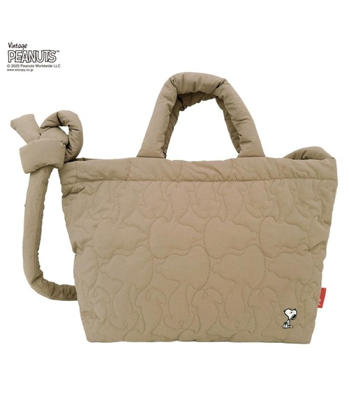 ROOTOTE(ルートート)の「ルートート / IP.ミディアム.キルト.ピーナッツ-0N(ショルダーバッグ・レディース・ブラック系1/ベージュ/ブラック系その他3/シルバー・FREE)」の3枚目の写真