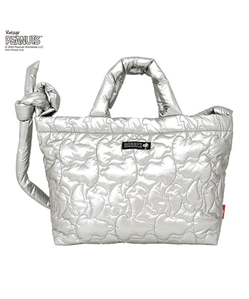 ROOTOTE(ルートート)の「ルートート / IP.ミディアム.キルト.ピーナッツ-0N(ショルダーバッグ・レディース・ブラック系1/ベージュ/ブラック系その他3/シルバー・FREE)」の4枚目の写真