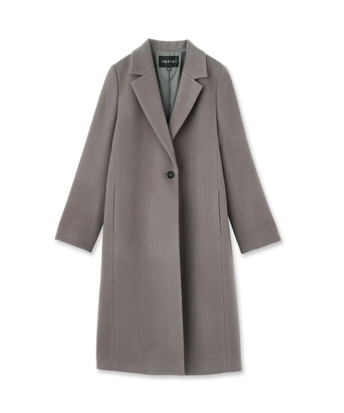 INDIVI（インディヴィ）の「【名品コート／日本製】ウール100％チェスターコート（チェスターコート・レディース・ブラック/ブラウン系/ライトグリーン/アイボリー系8・05/13/15 /19/36/38/40/03）」の9枚目の写真