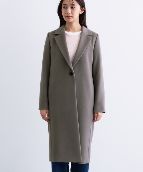 名品コート／日本製】ウール100％チェスターコート（チェスターコート